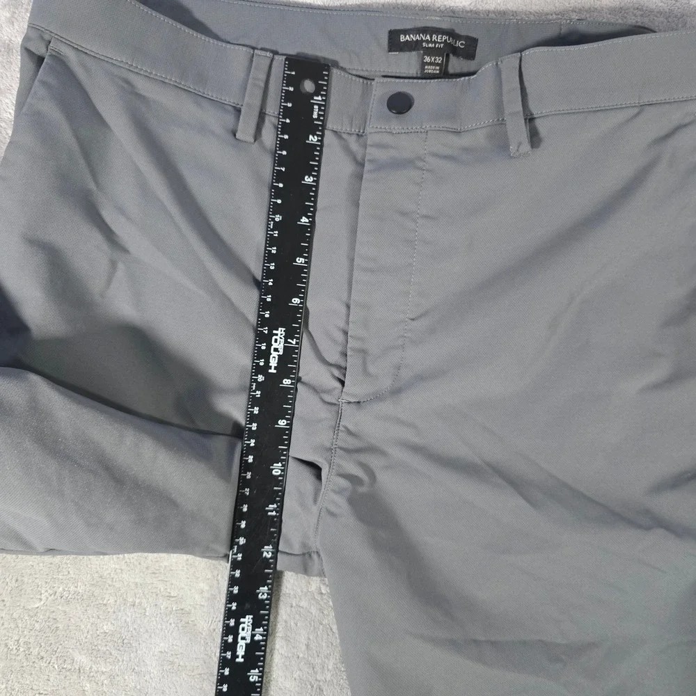 Banana Republic Slim‎ Fit Gray Dress Pants Chinos 36x32